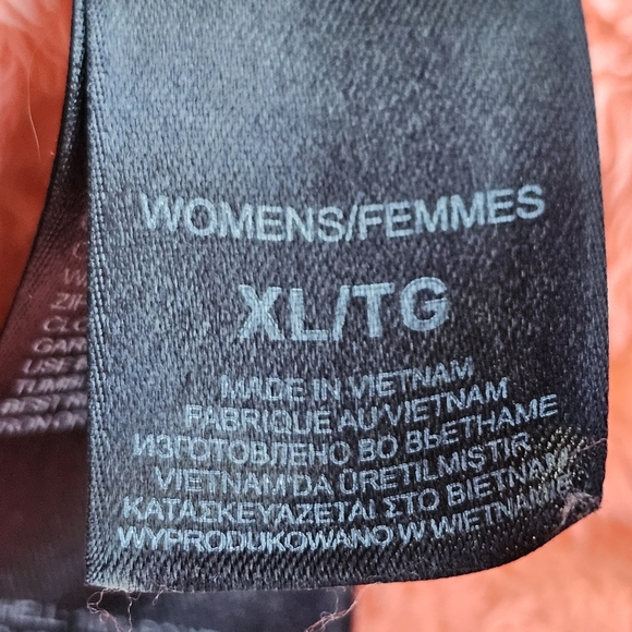 The North Face Fuzzy Cozy Plush Fleece Jacket Vibrant Unique Rare Neon Coral - Picture 15 of 16